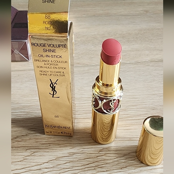 Ysl Yves Saint Laurent Rouge Volupte Shine Oil In Stick 88 Rose Nu New - Picture 2 of 5